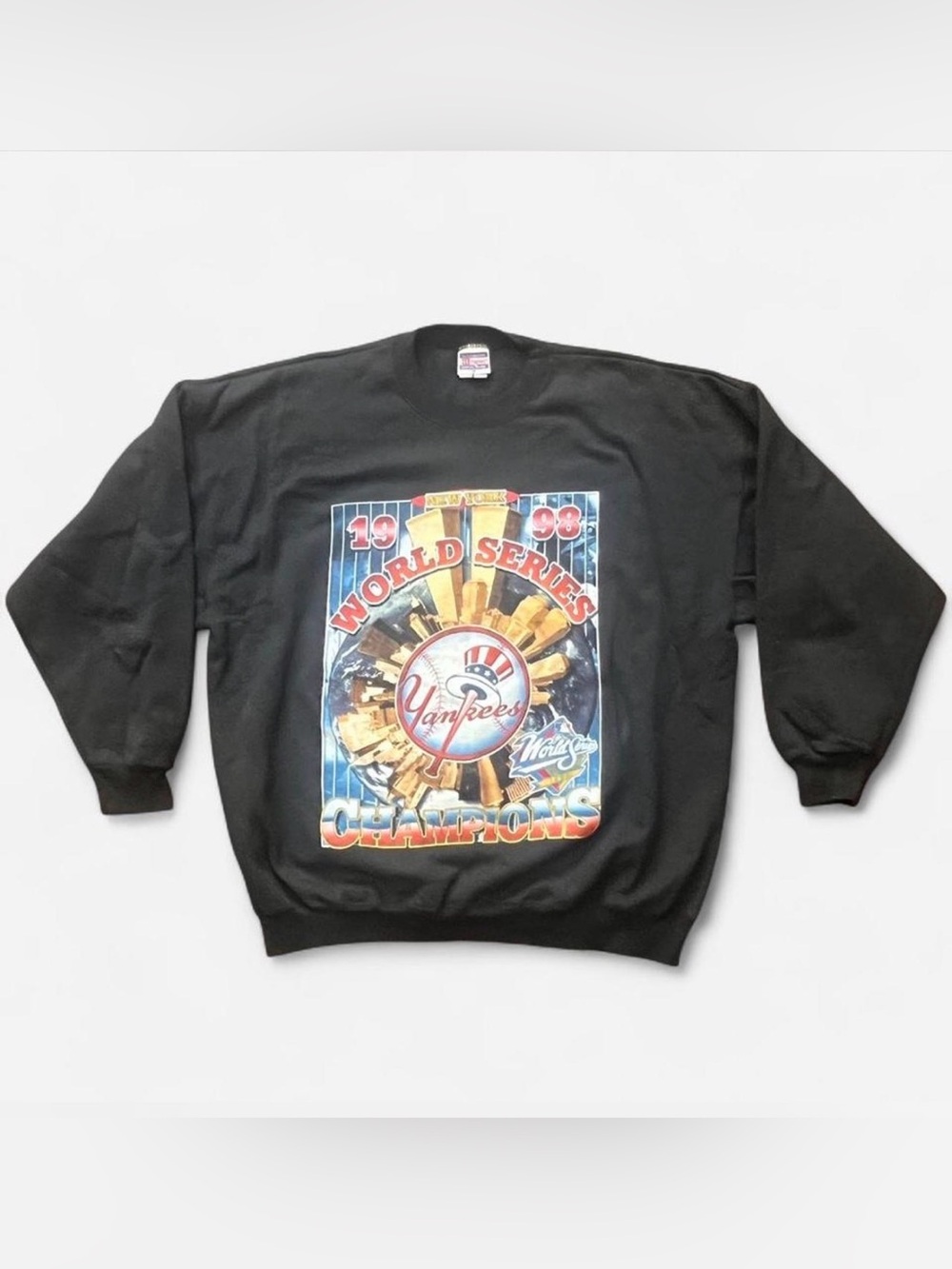 Vintage New York Yankees 1998 World Series Champions bootleg rap sweatshirt 2XL